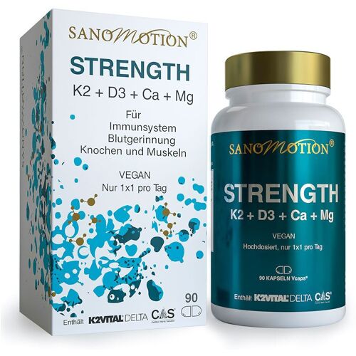 Sanomotion Strength K2+D3+Ca+Mg vegan Kapseln 90 St