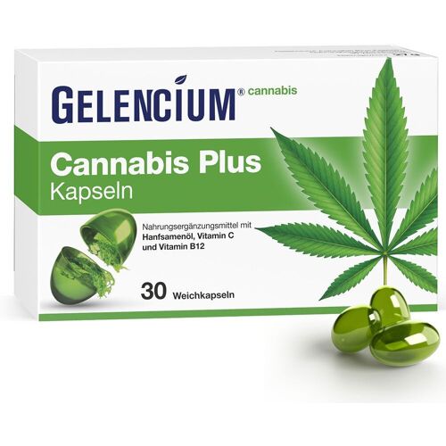Gelencium Cannabis Plus Kapseln mit Vitamin B12 30 St Weichkapseln