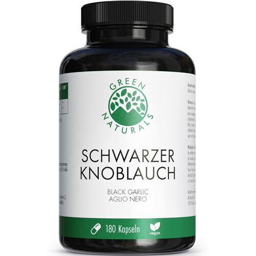 Green Naturals schwarzer Knoblauch 600mg m.SAC Kps 180 St Kapseln