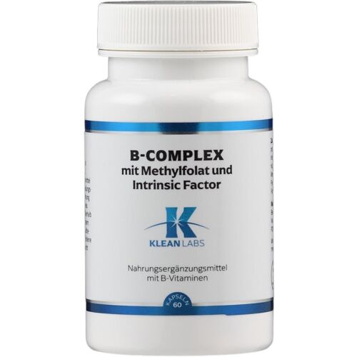 Supplementa B-Complex m.Methylfolat+Intrinsic Fact.KLEAN Labs 60 St Kapseln