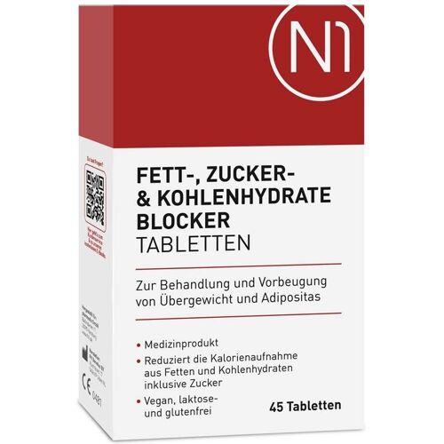 N1 Fett- Zucker- & Kohlenhydrate Blocker Tabletten 45 St