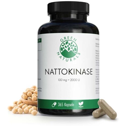 Green Naturals Nattokinase 100 mg vegan Kapseln 365 St