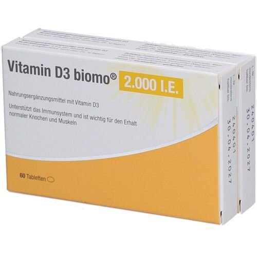 biomo pharma Vitamin D3 Biomo 2.000 I.e. Tabletten 120 St