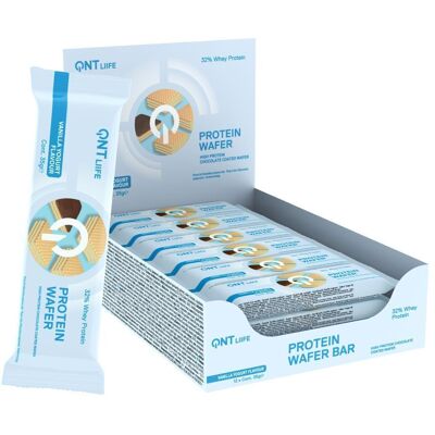 QNT - Protein Wafer - Vanille Yoghurt - 12x35 g - Wafer QNT - Protein Wafer - Vanille Yoghurt - 12x35 g - Wafer