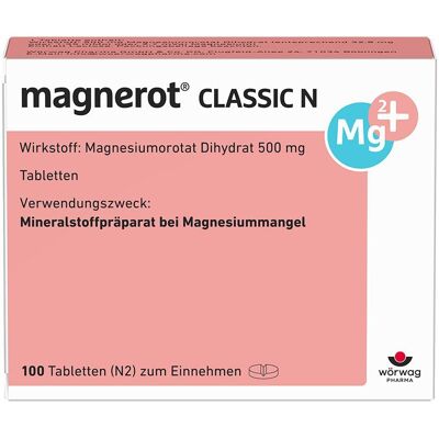 Magnerot Classic N Tabletten 100 St Magnerot Classic N Tabletten 100 St