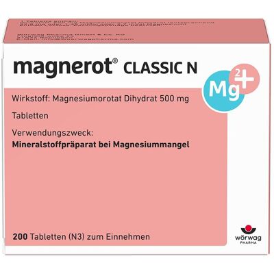 Magnerot Classic N Tabletten 200 St Magnerot Classic N Tabletten 200 St