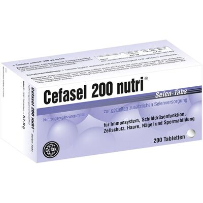 Cefasel nutri Cefasel 200 nutri Selen-Tabs St Tabletten Cefasel nutri Cefasel 200 nutri Selen-Tabs St Tabletten