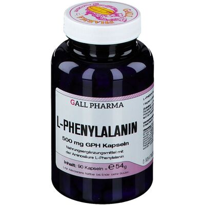 GALL PHARMA L-Phenylalanin 500 mg GPH Kapseln 90 St GALL PHARMA L-Phenylalanin 500 mg GPH Kapseln 90 St