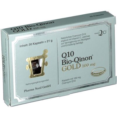 Q10 BIO Qinon Gold 100 mg Pharma Nord Kapseln 30 St Q10 BIO Qinon Gold 100 mg Pharma Nord Kapseln 30 St