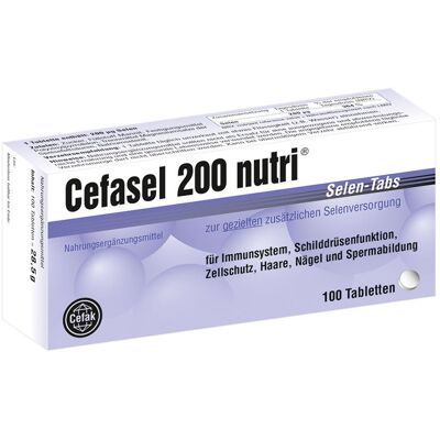 Cefasel nutri Cefasel 200 nutri Selen-Tabs 100 St Tabletten Cefasel nutri Cefasel 200 nutri Selen-Tabs 100 St Tabletten