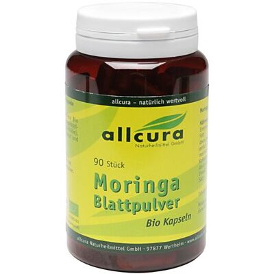 Allcura Naturheilmittel GmbH Moringa Blattpulver Bio Kapseln - Nahrungsergänzung Allcura Naturheilmittel GmbH Moringa Blattpulver Bio Kapseln - Nahrungsergänzung