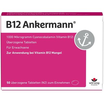 B12 Ankermann überzogene Tabletten 50 St Überzogene B12 Ankermann überzogene Tabletten 50 St Überzogene
