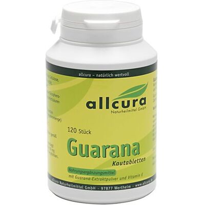 Allcura Naturheilmittel GmbH Guarana Kautabletten Allcura Naturheilmittel GmbH Guarana Kautabletten