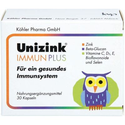 Unizink Immun Plus Kapseln 1x30 St Unizink Immun Plus Kapseln 1x30 St