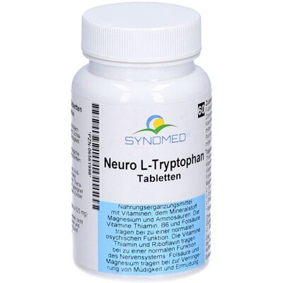 Synomed - Neuro L-Tryptophan - 60 Tabletten - Nahrungsergänzungsmittel Synomed - Neuro L-Tryptophan - 60 Tabletten - Nahrungsergänzungsmittel