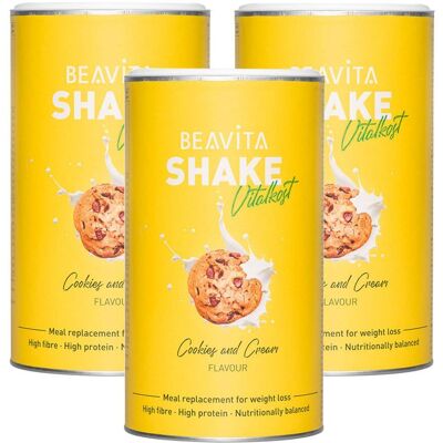 Beavita 2 Wochen Diät-Paket, Cookies-Cream 3x572 g Pulver Beavita 2 Wochen Diät-Paket, Cookies-Cream 3x572 g Pulver