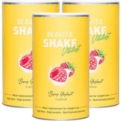 Beavita 2 Wochen Diät-Paket, Himbeer-Joghurt 3x572 g Pulver Beavita 2 Wochen Diät-Paket, Himbeer-Joghurt 3x572 g Pulver