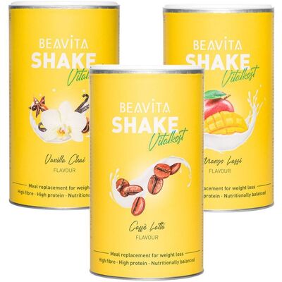 Beavita 2 Wochen Diät-Paket, Mix 3x500 g Pulver Beavita 2 Wochen Diät-Paket, Mix 3x500 g Pulver