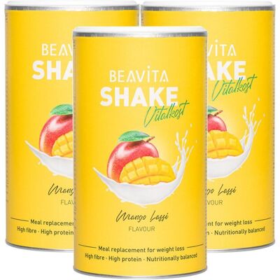 Beavita 2 Wochen Diät-Paket, Mango Lassi 3x572 g Pulver Beavita 2 Wochen Diät-Paket, Mango Lassi 3x572 g Pulver