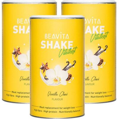 Beavita 2 Wochen Diät-Paket, Vanilla Chai 3x572 g Pulver Beavita 2 Wochen Diät-Paket, Vanilla Chai 3x572 g Pulver