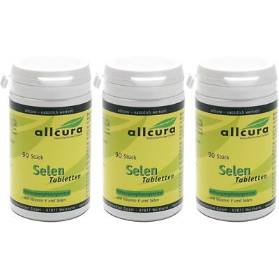 allcura Hefe-Selen 3x90 St Tabletten allcura Hefe-Selen 3x90 St Tabletten
