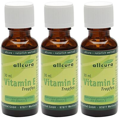 allcura Vitamin E, Tropfen 3x30 ml allcura Vitamin E, Tropfen 3x30 ml