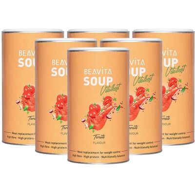 6 x Beavita Vitalkost Plus, Tomatensuppe 6x540 g Pulver 6 x Beavita Vitalkost Plus, Tomatensuppe 6x540 g Pulver