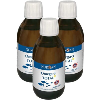 3x Norsan Omega-3 Total flüssig 3x200 ml Flüssigkeit 3x Norsan Omega-3 Total flüssig 3x200 ml Flüssigkeit