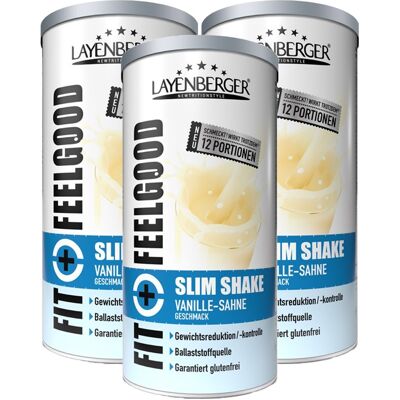 3x Layenberger Fit+Feelgood Slim Shake Vanilla Cream 3x396 g Pulver 3x Layenberger Fit+Feelgood Slim Shake Vanilla Cream 3x396 g Pulver