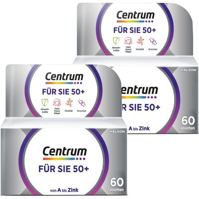 Centrum Für Sie 50+, Nahrungsergänzungsmittel 2x 2x60 St Tabletten Centrum Für Sie 50+, Nahrungsergänzungsmittel 2x 2x60 St Tabletten