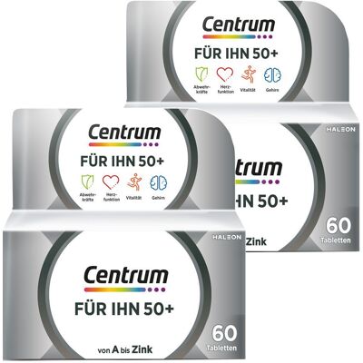 Centrum Für Ihn 50+, 60 St. - Nahrungsergänzungsmittel 2x 2x60 St Tabletten Centrum Für Ihn 50+, 60 St. - Nahrungsergänzungsmittel 2x 2x60 St Tabletten