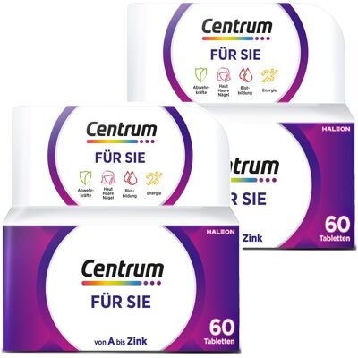Centrum Für Sie, Nahrungsergänzungsmittel 2x 2x60 St Tabletten Centrum Für Sie, Nahrungsergänzungsmittel 2x 2x60 St Tabletten
