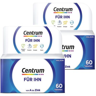 Centrum Für Ihn, Nahrungsergänzungsmittel 2x 2x60 St Tabletten Centrum Für Ihn, Nahrungsergänzungsmittel 2x 2x60 St Tabletten