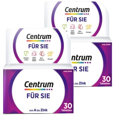 Centrum Für Sie, Nahrungsergänzungsmittel 2x 2x30 St Tabletten Centrum Für Sie, Nahrungsergänzungsmittel 2x 2x30 St Tabletten