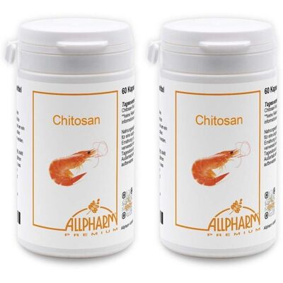 ALLPHARM 2x Chitosan 500 mg Kapseln 2x60 St ALLPHARM 2x Chitosan 500 mg Kapseln 2x60 St
