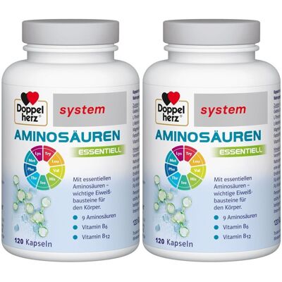 2x Doppelherz Aminosäuren essentiell system Kapseln 2x120 St 2x Doppelherz Aminosäuren essentiell system Kapseln 2x120 St