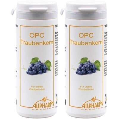 ALLPHARM OPC Traubenkern Kapseln 2x 2x100 St ALLPHARM OPC Traubenkern Kapseln 2x 2x100 St
