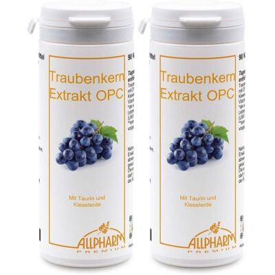 ALLPHARM Traubenkernextrakt OPC Kapseln 2x 2x90 St ALLPHARM Traubenkernextrakt OPC Kapseln 2x 2x90 St