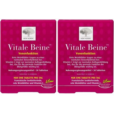 NEW NORDIC Vitale Beine Tabletten 2x 2x30 St NEW NORDIC Vitale Beine Tabletten 2x 2x30 St