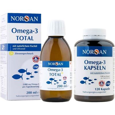 Norsan Omega-3 flüssig & Kapseln 1 St Set Norsan Omega-3 flüssig & Kapseln 1 St Set