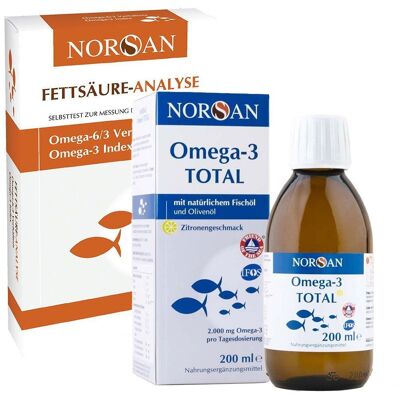 Norsan Fettsäure Analyse & Omega-3 flüssig 1 St Set Norsan Fettsäure Analyse & Omega-3 flüssig 1 St Set