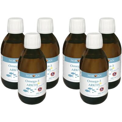Norsan Omega-3 Total Arktis flüssig x6 6x200 ml Flüssigkeit Norsan Omega-3 Total Arktis flüssig x6 6x200 ml Flüssigkeit