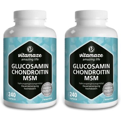 vitamaze Glucosamin Chondroitin MSM Vitamin C Kapseln 2x 2x240 St vitamaze Glucosamin Chondroitin MSM Vitamin C Kapseln 2x 2x240 St