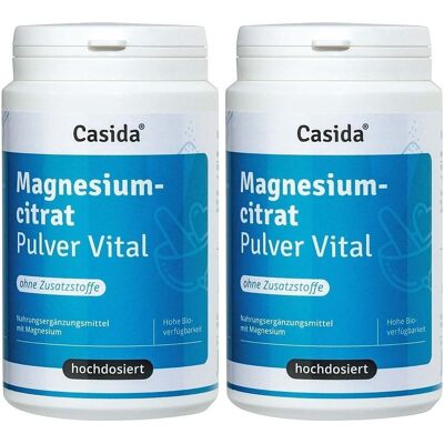 Casida Magnesiumcitrat Pulver Vital 2x 2x200 g Casida Magnesiumcitrat Pulver Vital 2x 2x200 g