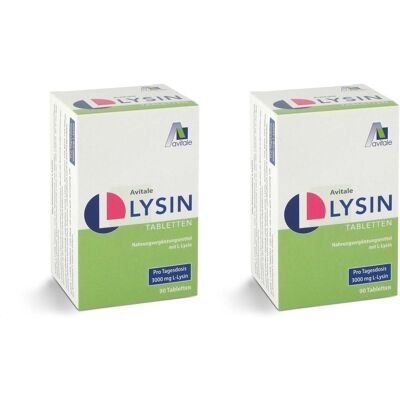 Avitale L-Lysin 750 mg Tabletten 2x 2x90 St Avitale L-Lysin 750 mg Tabletten 2x 2x90 St