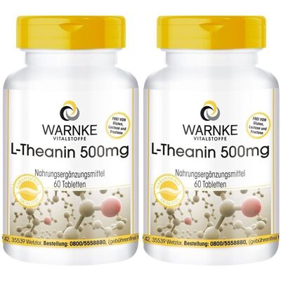 WARNKE L-Theanin 500 mg Tabletten 2x 2x60 St WARNKE L-Theanin 500 mg Tabletten 2x 2x60 St
