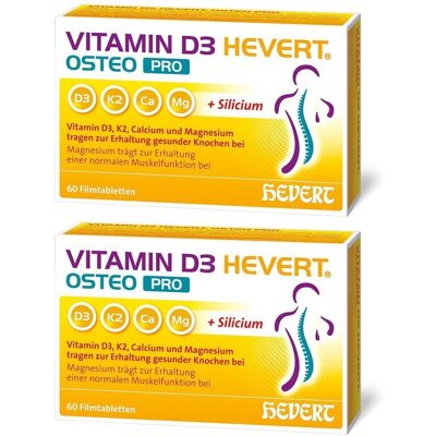 Vitamin D3 Hevert Osteo Pro Filmtabletten 2x 2x60 St Vitamin D3 Hevert Osteo Pro Filmtabletten 2x 2x60 St