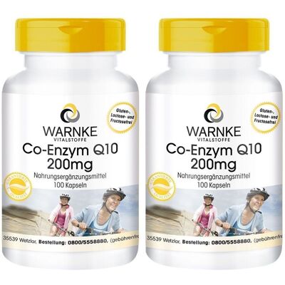 WARNKE Coenzym Q10 200 mg Kapseln 2x 2x100 St WARNKE Coenzym Q10 200 mg Kapseln 2x 2x100 St
