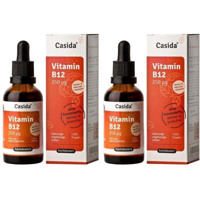 Casida Vitamin B12 Tropfen vegan 2x 2x50 ml Casida Vitamin B12 Tropfen vegan 2x 2x50 ml