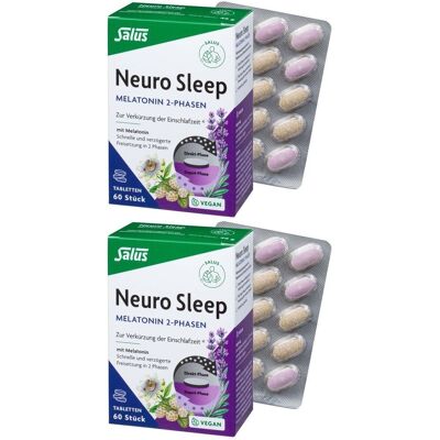 Neuro Sleep Melatonin 2-Phasen Tabletten Salus 2x 2x60 St Neuro Sleep Melatonin 2-Phasen Tabletten Salus 2x 2x60 St